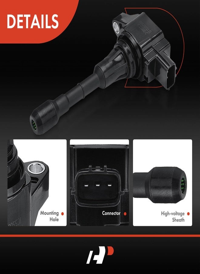 أ-بريميوم ملف إشعال ممتاز متوافق مع سيارات نيسان وإنفينيتي - سعة 2.5 لتر و3.5 لتر - ألتيما 2007-2018، باثفايندر 2013-2019، ماكسيما، مورانو، كويست، 350Z، EX35، FX35، G35، Q50، QX60، M35، G25 - Image 5